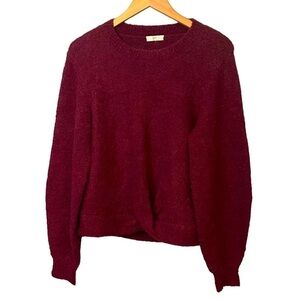Joie Red Long Sleeve Criss Cross Sweater Size L